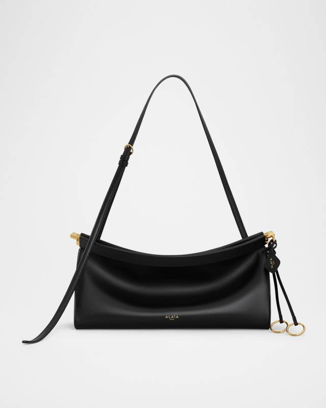 Le Click Small Shoulder Bag in Glossy Leather